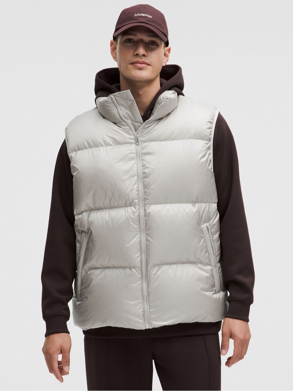 lululemon Men’s Always Down Puffer Vest (Medium, Dove Grey)